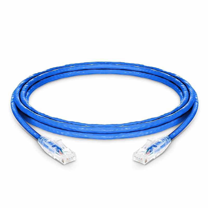 SFPS 10ft (3m) Cat6 Snagless Unshielded (U/UTP) PVC CM Ethernet Network Patch Cable, Blue, (24pcs/pack)