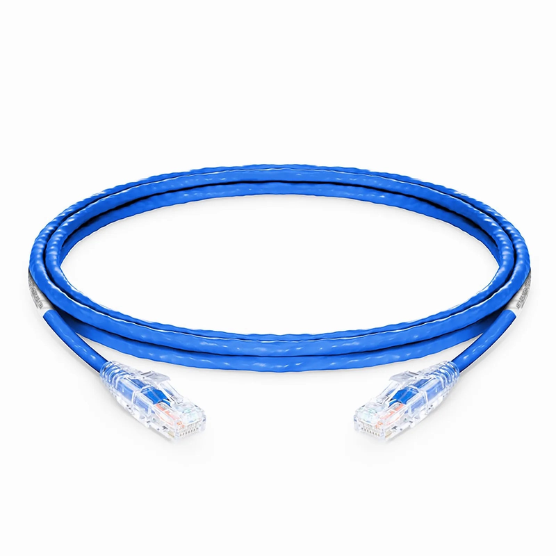 SFPS 8ft (2.4m) Cat6 24AWG Snagless Unshielded (U/UTP) PVC CM Ethernet Network Patch Cable, Blue, (10pcs/pack)
