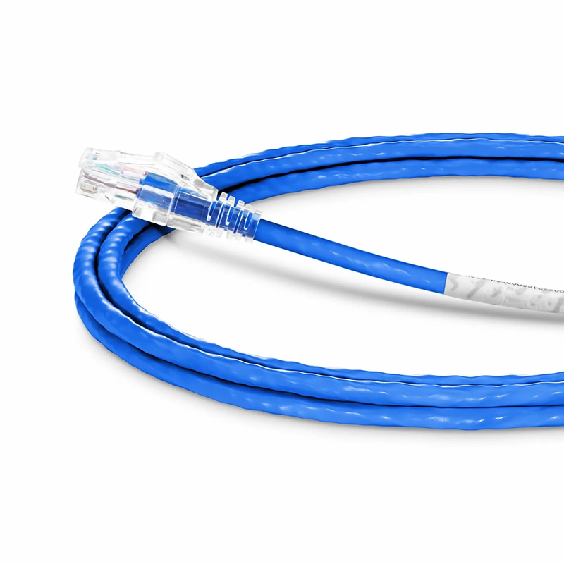 SFPS 8ft (2.4m) Cat6 24AWG Snagless Unshielded (U/UTP) PVC CM Ethernet Network Patch Cable, Blue, (10pcs/pack)
