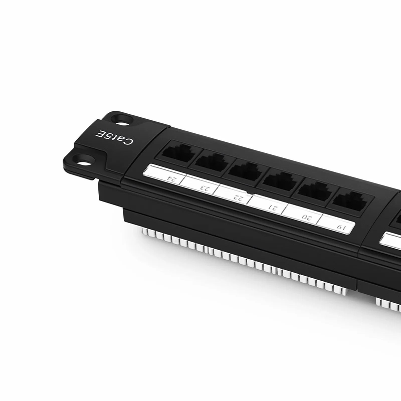 SFPS Cat5e 110-Style Patch Panel, 24-Port, 1RU, Cable Management Bar Included
