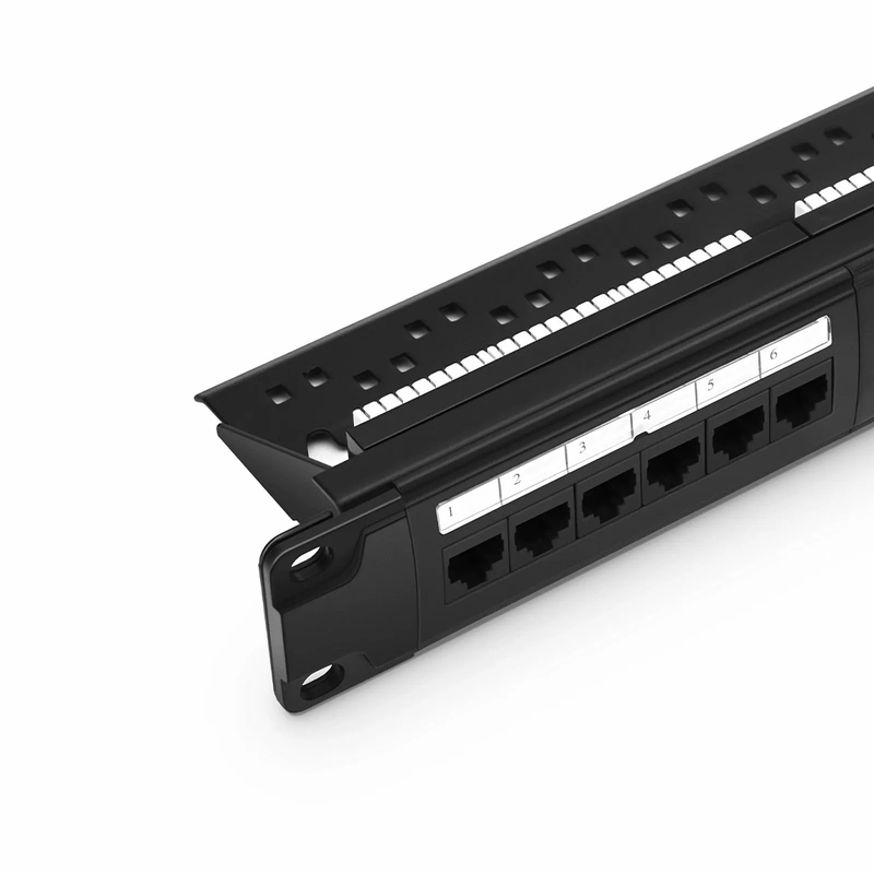 SFPS Cat5e 110-Style Patch Panel, 24-Port, 1RU, Cable Management Bar Included