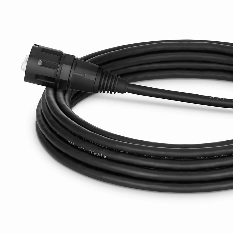 SFPS 16ft (5m) Industrial Cat6 Non-booted Shielded (SFTP) PVC IP65 Ethernet Network Patch Cable, Black