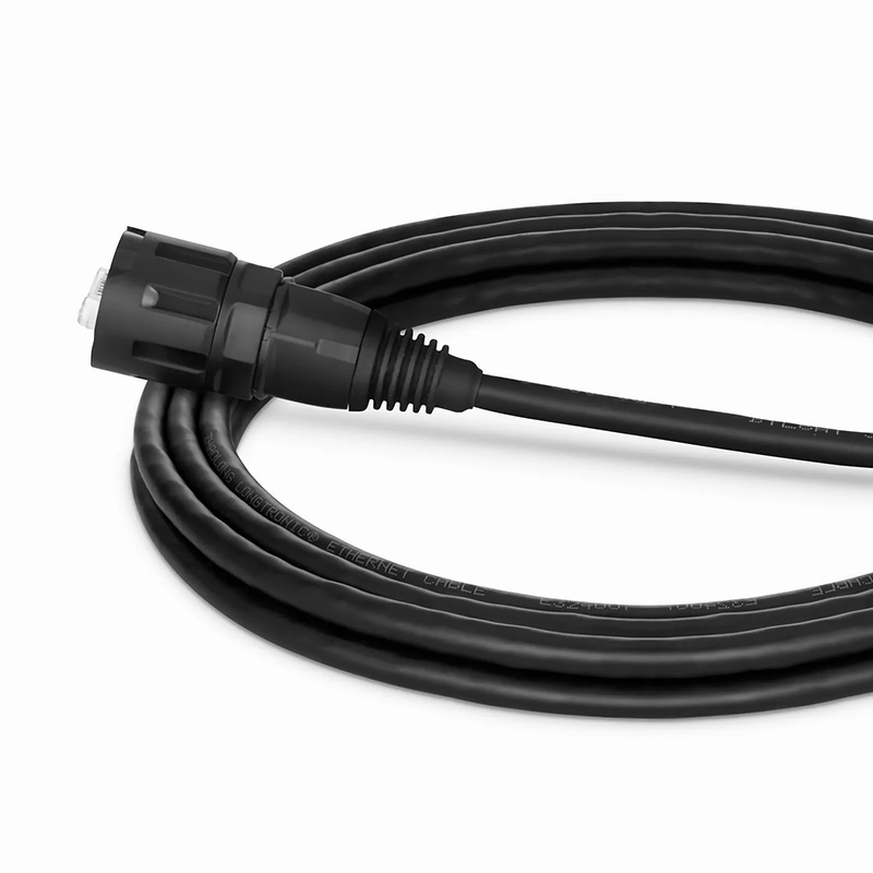 SFPS 10ft (3m) Industrial Cat6 Non-booted Shielded (SFTP) PVC IP65 Ethernet Network Patch Cable, Black