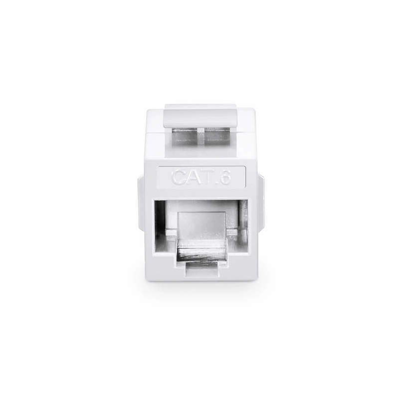 SFPS Cat6 Keystone RJ45 Coupler, Unshielded, Female to Female Insert Inline Coupler - White (12pcs/Pack)
