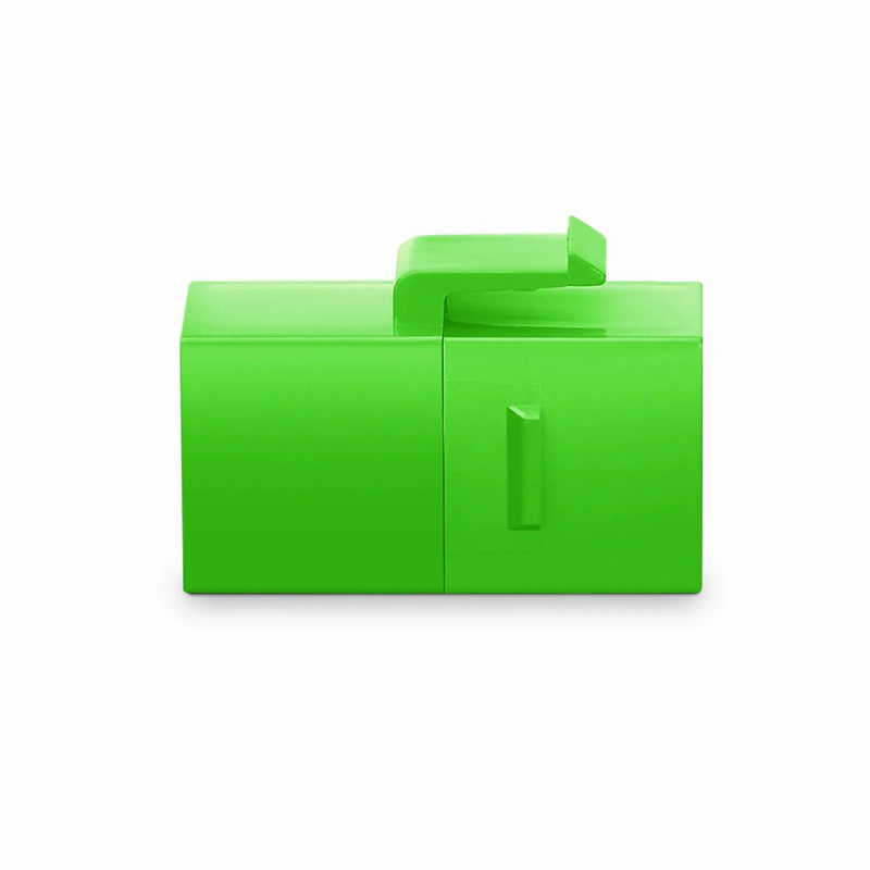 SFPS Cat6 Keystone RJ45 Coupler, Unshielded, Female to Female Insert Inline Coupler - Green (12pcs/pack)