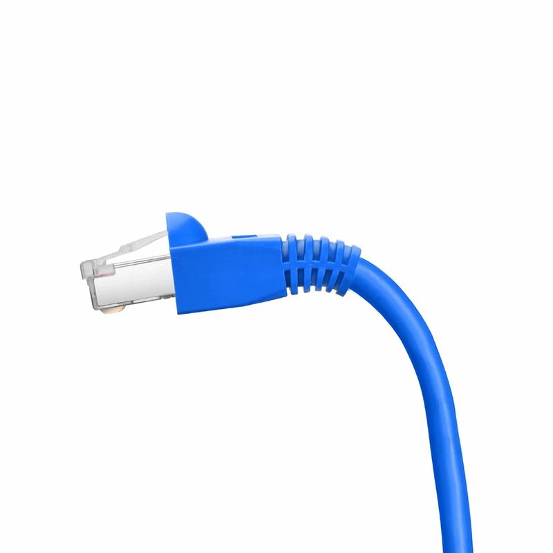 SFPS Cat5e RJ45 Strain Relief Boots, 6.5mm OD for Cat5e F/UTP 24AWG Ethernet Network Cable, Blue, 50PCS/Pack