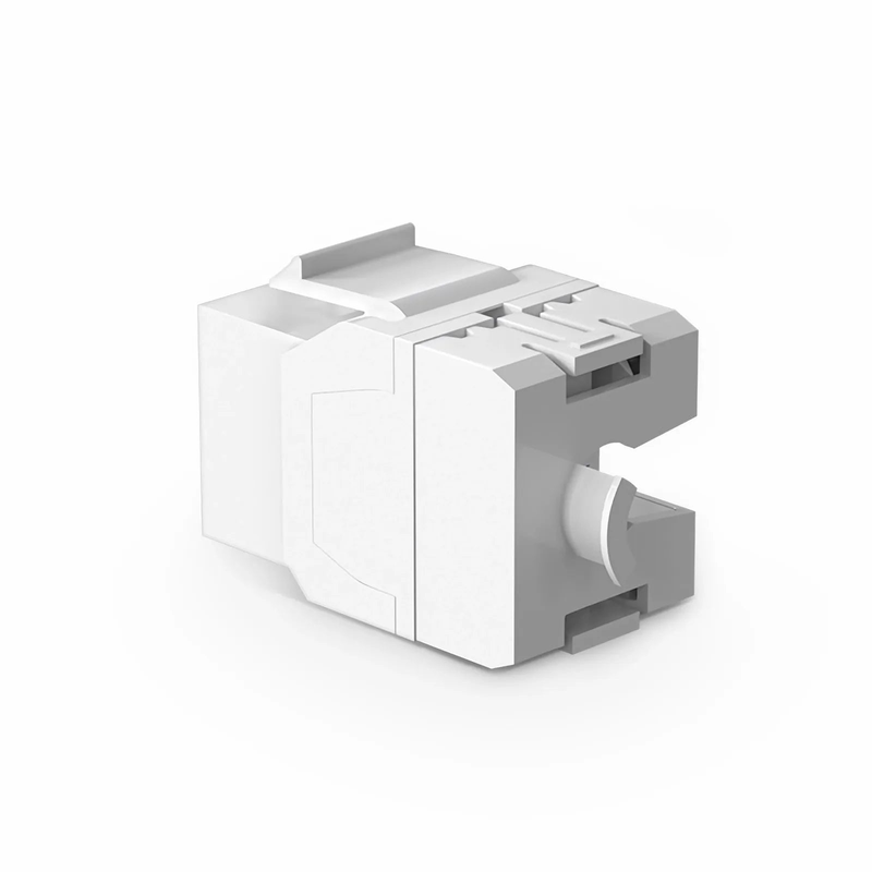 SFPS Cat6 RJ45 (8P8C) Unshielded Punch Down Keystone Jack Module, White (10 pcs/Pack)