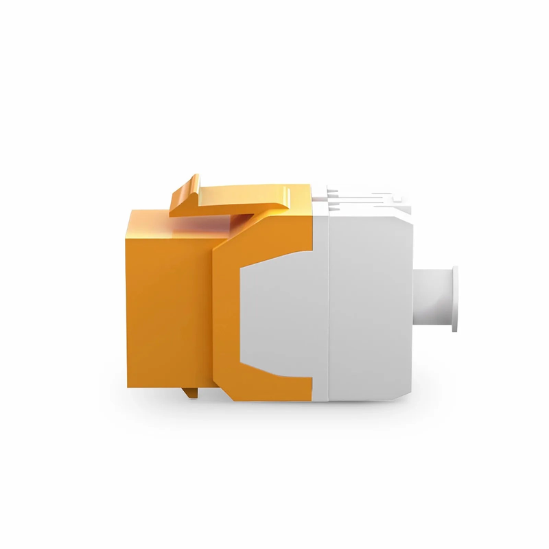 SFPS Cat6 RJ45 (8P8C) Unshielded Punch Down Keystone Jack Module, Orange (10 pcs/Pack)