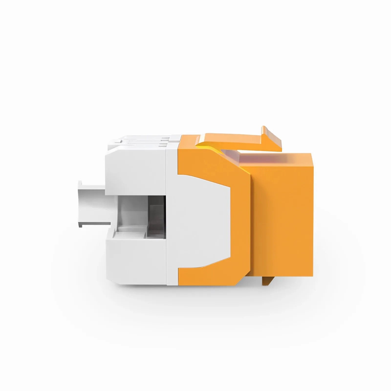 SFPS Cat6 RJ45 (8P8C) Unshielded Punch Down Keystone Jack Module, Orange (10 pcs/Pack)