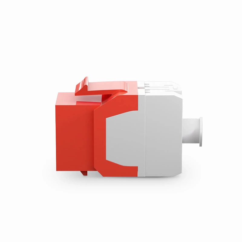 SFPS Cat6 RJ45 (8P8C) Unshielded Punch Down Keystone Jack Module, Red (10 pcs/Pack)