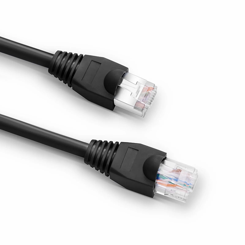 SFPS Cat5e/Cat6 RJ45 Strain Relief Boots, 5.5mm OD for Cat5e UTP 24AWG, Cat5e & Cat6 F/UTP 26AWG Ethernet Network Cable, Black, 50PCS/Pack