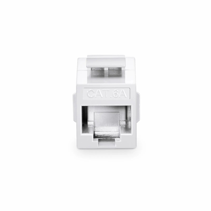 SFPS Cat5e Keystone RJ45 Coupler, Unshielded, Female to Female Insert Inline Coupler - White (12pcs/Pack)