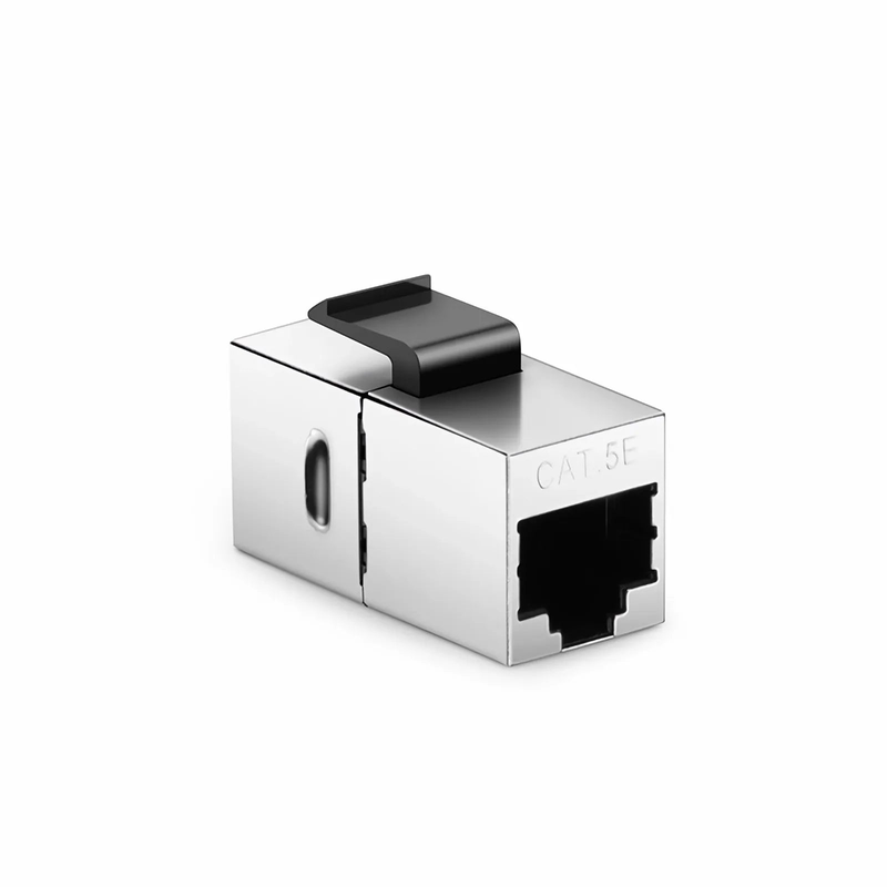 SFPS Cat5e Keystone RJ45 Coupler, Shielded, Female to Female Insert Inline Coupler (12pcs/Pack)