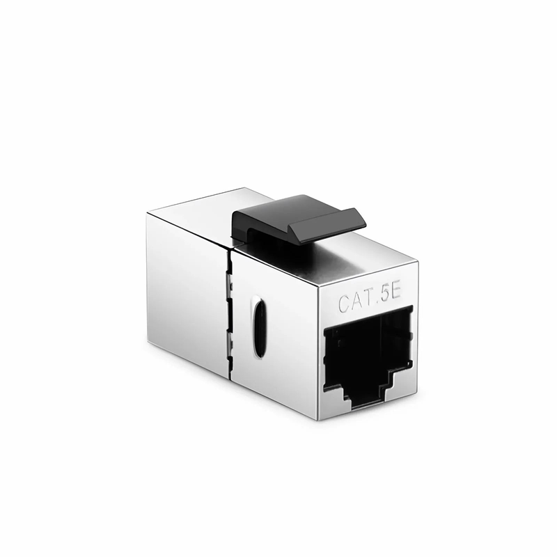 SFPS Cat5e Keystone RJ45 Coupler, Shielded, Female to Female Insert Inline Coupler (12pcs/Pack)