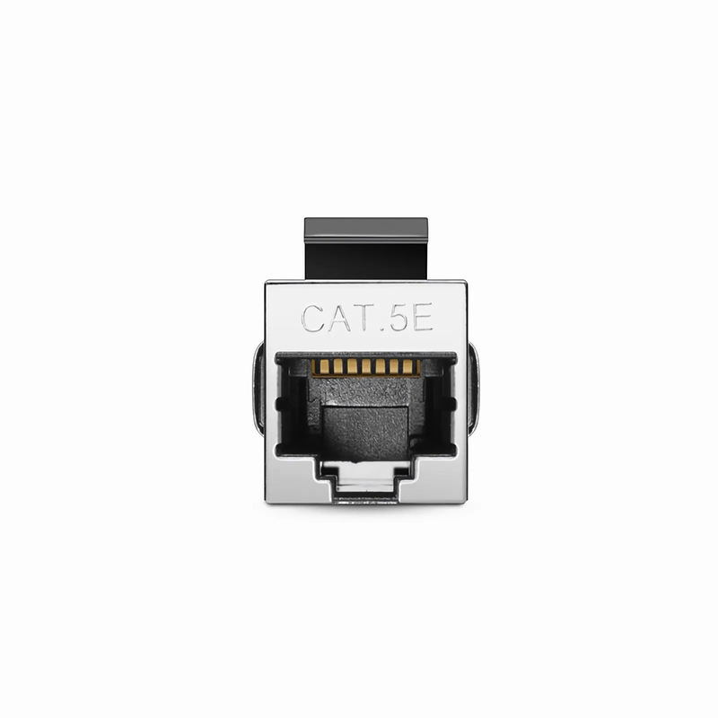SFPS Cat5e Keystone RJ45 Coupler, Shielded, Female to Female Insert Inline Coupler (12pcs/Pack)