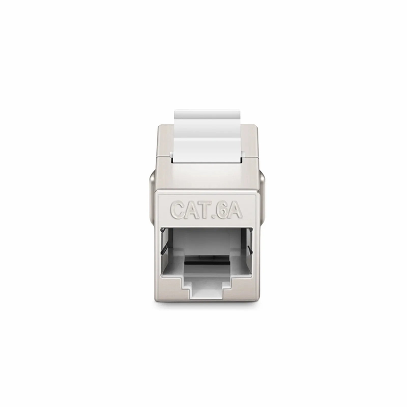 SFPS Cat6a Keystone RJ45 Coupler, Shielded, Female to Female Insert Inline Coupler (12pcs/Pack)
