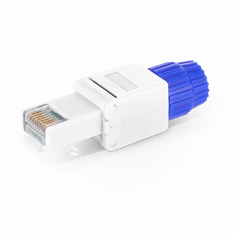 SFPS Cat5e/Cat6/Cat6a RJ45 Tool-Free Modular Plugs, Unshielded Network Connectors for 23~26AWG Twisted Pair Solid or Stranded Cable (10/Pack)