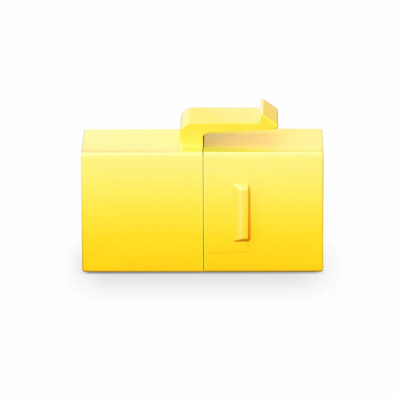 SFPS Cat6 Keystone RJ45 Coupler, Unshielded, Female to Female Insert Inline Coupler - Yellow (12pcs/Pack)