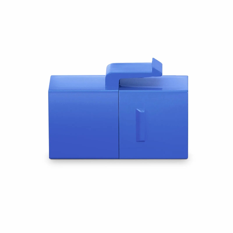 SFPS Cat6 Keystone RJ45 Coupler, Unshielded, Female to Female Insert Inline Coupler - Blue (12pcs/Pack)
