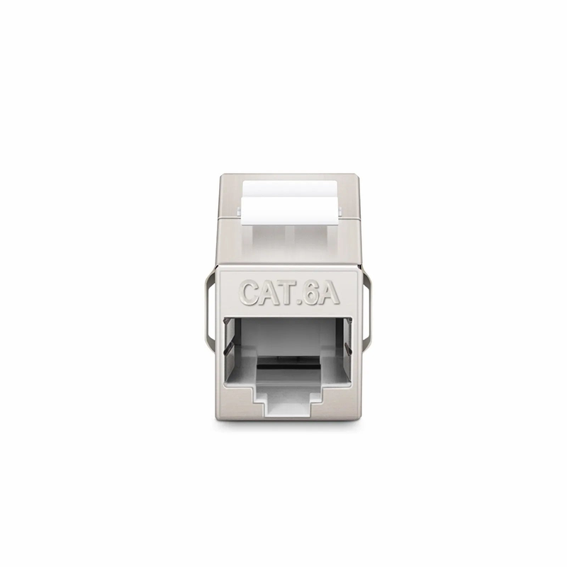 SFPS Cat6a Keystone RJ45 Coupler, Shielded, Female to Female Insert Inline Coupler (12pcs/Pack)