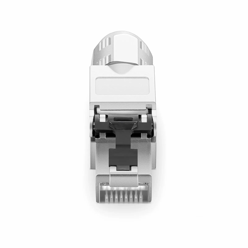SFPS Cat5e/Cat6/Cat6a RJ45 Tool-Free Modular Plugs, Shielded Network Connectors for 23~26AWG Twisted Pair Solid or Stranded Cable (10/Pack)
