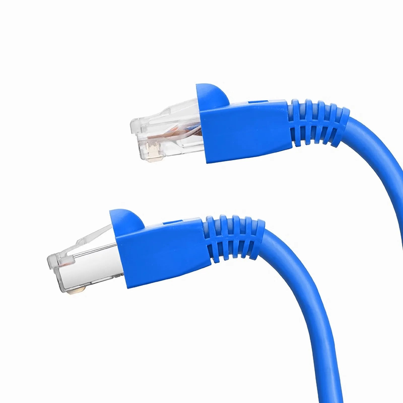 SFPS Cat6 RJ45 Strain Relief Boots, 6.0mm OD for Cat6 UTP 23~24AWG Ethernet Cables, Blue, 50PCS/Pack
