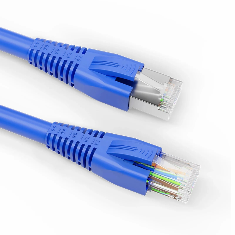 SFPS DIY RJ45 Strain Relief Boots, 5.5-7.5 mm OD for Cat5e/Cat6/Cat6a/Cat7/Cat8 Ethernet Cables, Blue, 50PCS/Pack