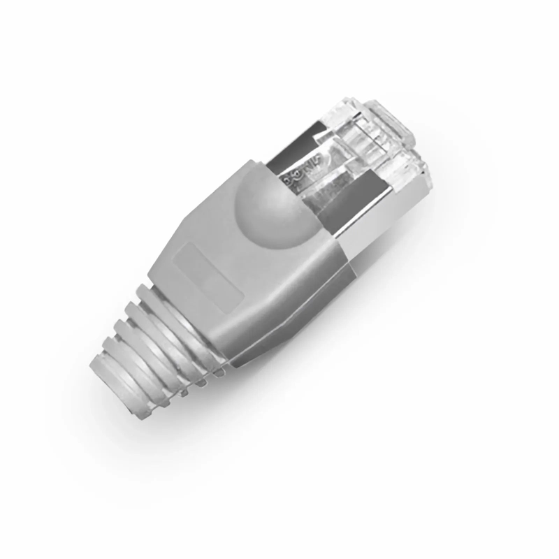 SFPS Cat5e RJ45 Strain Relief Boots, 6.5mm OD for Cat5e F/UTP 24AWG Ethernet Network Cable, Gray, 50PCS/Pack