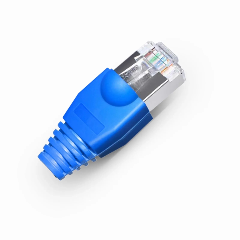 SFPS Cat5e RJ45 Strain Relief Boots, 6.5mm OD for Cat5e F/UTP 24AWG Ethernet Network Cable, Blue, 50PCS/Pack