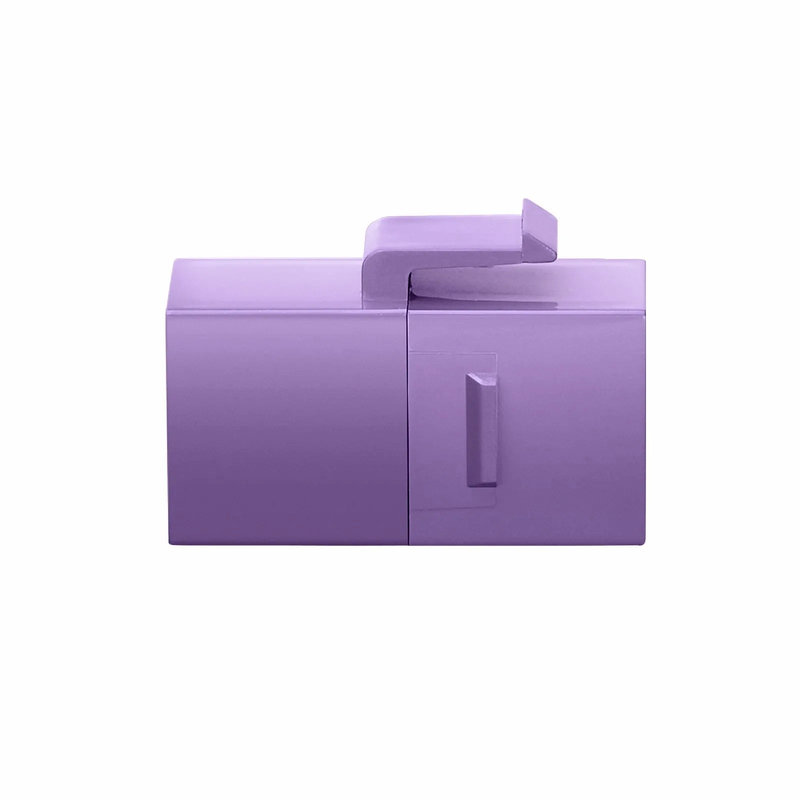 SFPS Cat6 Keystone RJ45 Coupler, Unshielded, Female to Female Insert Inline Coupler - Purple (12pcs/pack)