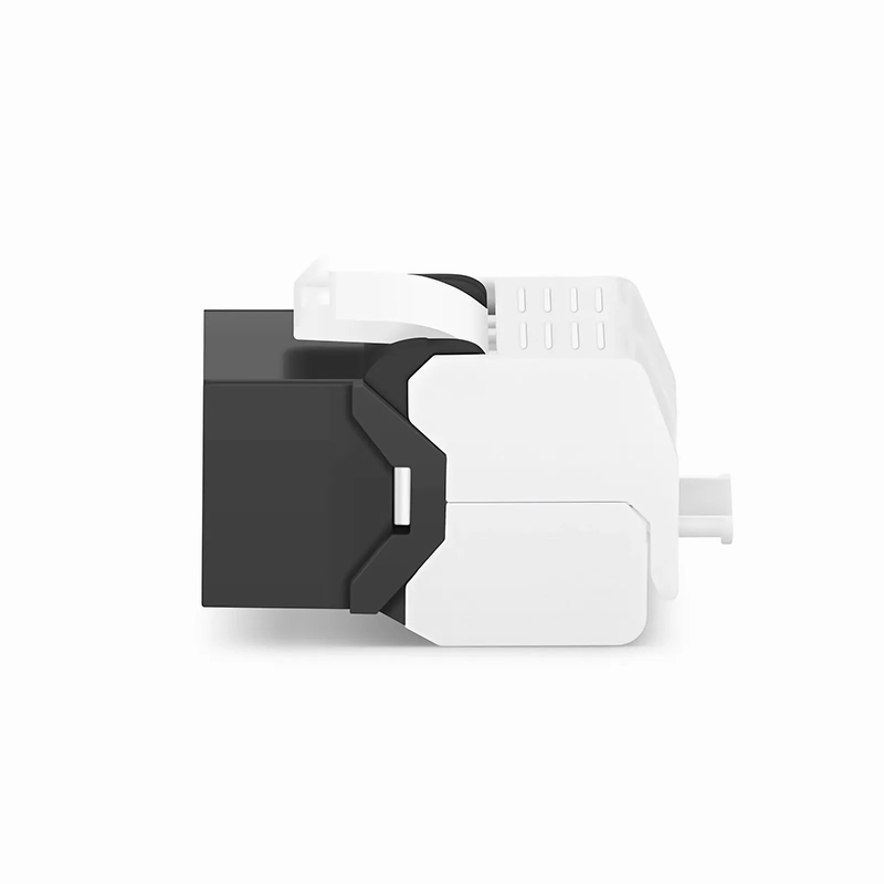 SFPS Cat6 RJ45 (8P8C) Unshielded Toolless Keystone Jack Module, Black (10 pcs/Pack)