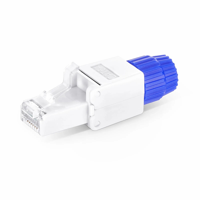 SFPS Cat5e/Cat6/Cat6a RJ45 Tool-Free Modular Plugs, Unshielded Network Connectors for 23~26AWG Twisted Pair Solid or Stranded Cable (10/Pack)