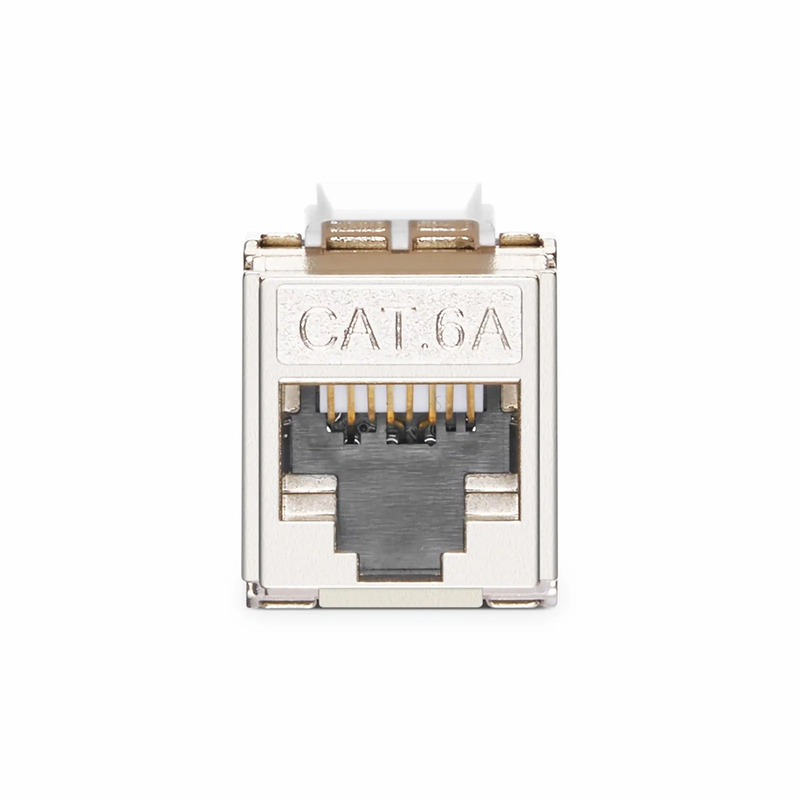SFPS Mini Cat6a RJ45 (8P8C) Shielded Toolless Keystone Jack