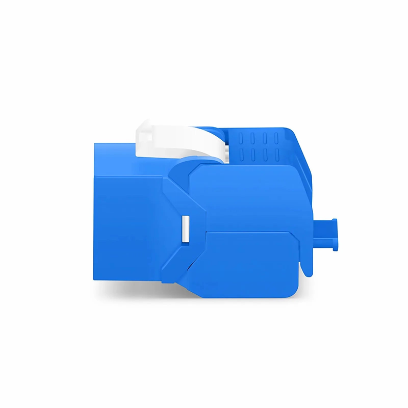 SFPS Cat6a RJ45 (8P8C) Unshielded Toolless Keystone Jack Module, Blue (10 pcs/Pack)