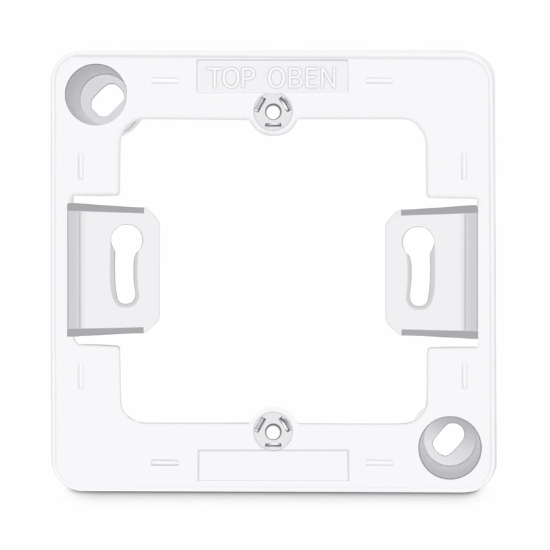 SFPS German-Style Single Gang Back Box, White, 3.35'' x 3.35''