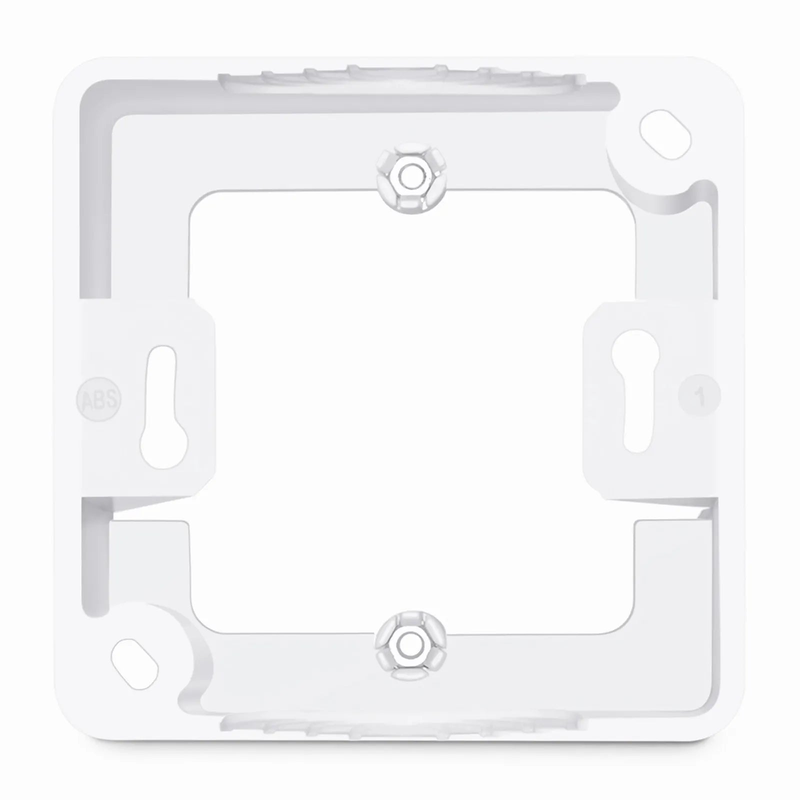 SFPS German-Style Single Gang Back Box, White, 3.35'' x 3.35''