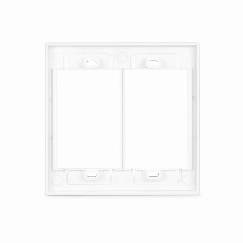 SFPS Dual-Gang MOS Faceplate Frame, White