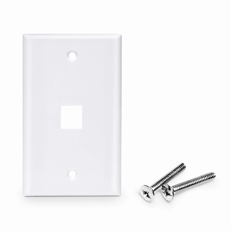 SFPS One Port Keystone Single Gang Wall Plate
