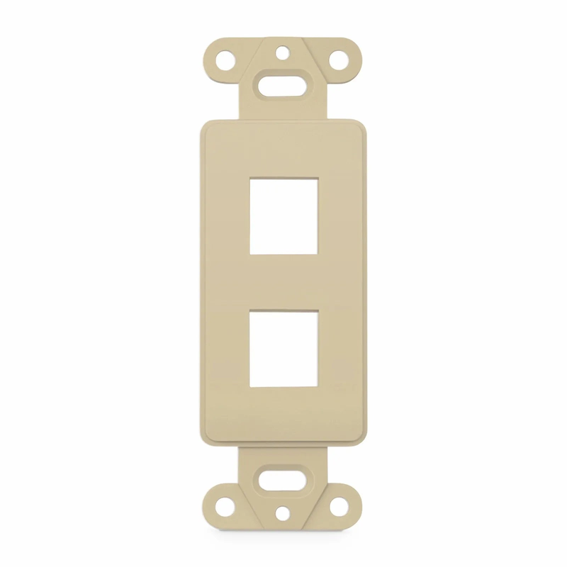 SFPS SyncEaseFFSystem Faceplate Frame Keystone Insert, 2 Ports, Ivory, 4.09'' x 1.4''