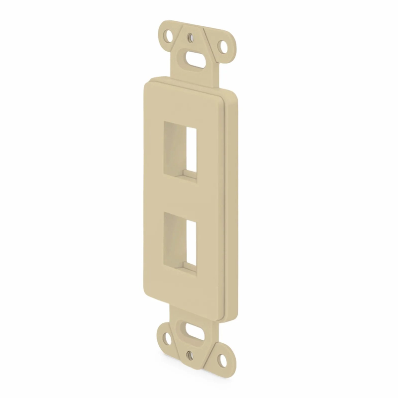 SFPS SyncEaseFFSystem Faceplate Frame Keystone Insert, 2 Ports, Ivory, 4.09'' x 1.4''