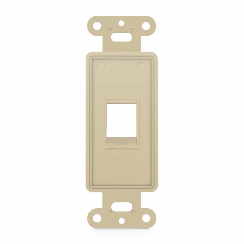 SFPS SyncEaseFFSystem Faceplate Frame Keystone Insert, 1 Ports, Ivory, 4.09'' x 1.4''