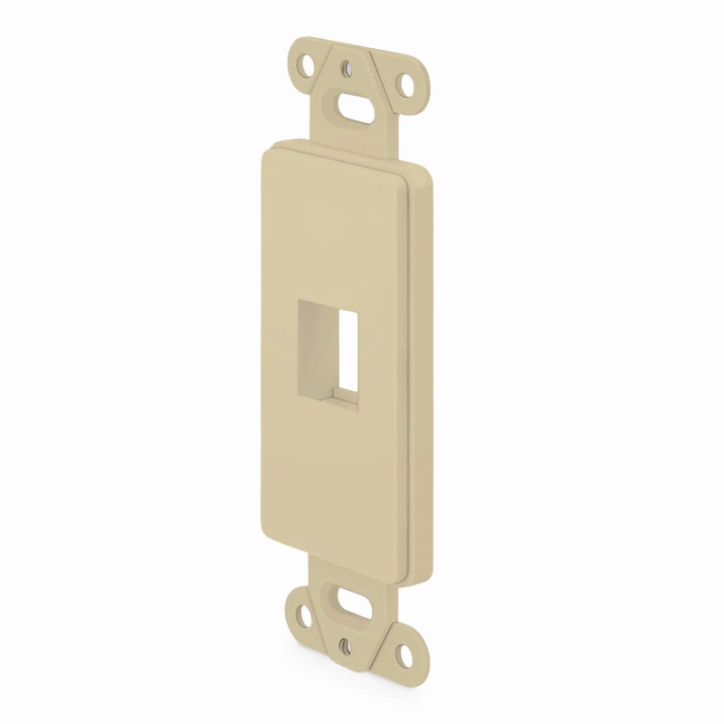 SFPS SyncEaseFFSystem Faceplate Frame Keystone Insert, 1 Ports, Ivory, 4.09'' x 1.4''