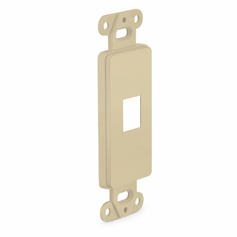 SFPS SyncEaseFFSystem Faceplate Frame Keystone Insert, 1 Ports, Ivory, 4.09'' x 1.4''