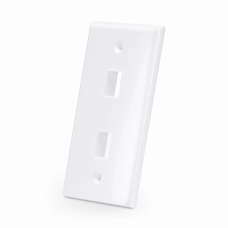 SFPS Two Ports Keystone Single Gang Wall Plate