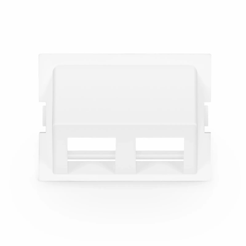 SFPS 2-Port Angled MOS Adapter, 1.5 Units High, White
