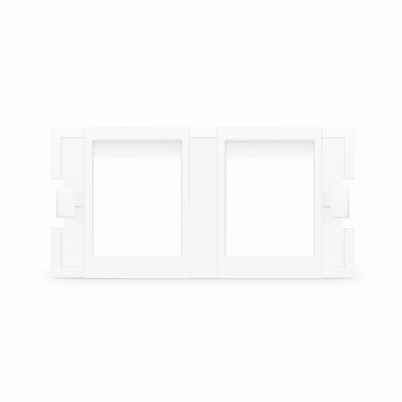 SFPS 2-Port MOS Adapter, 1 Unit High, White