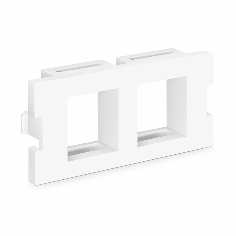 SFPS 2-Port MOS Adapter, 1 Unit High, White