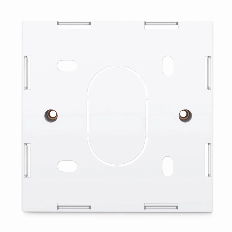 SFPS British-Style Single Gang Back Box, White, 3.39''x3.39''