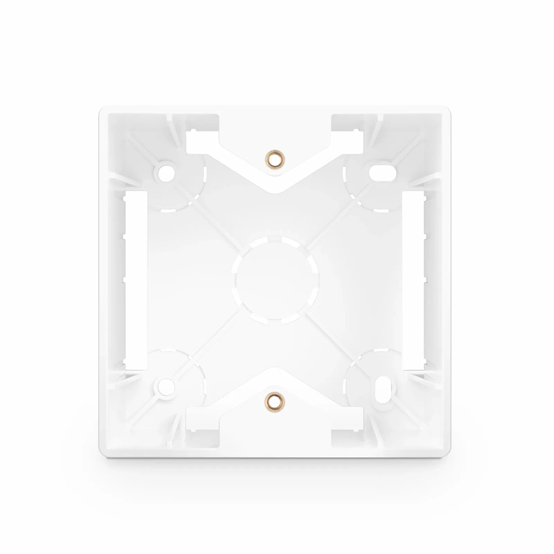 SFPS French-style Single Gang Back Box, White, 3.38" x 3.38"