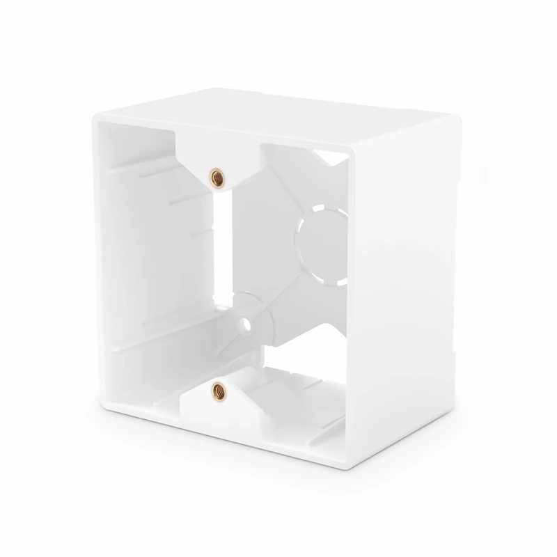 SFPS French-style Single Gang Back Box, White, 3.38" x 3.38"